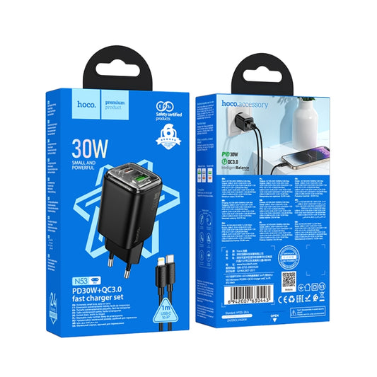Hoco N53 Monsoon Dual Port PD30W Type-C Charger