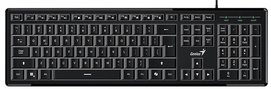 Genius Keyboard Wired Illuminated SlimStar 820