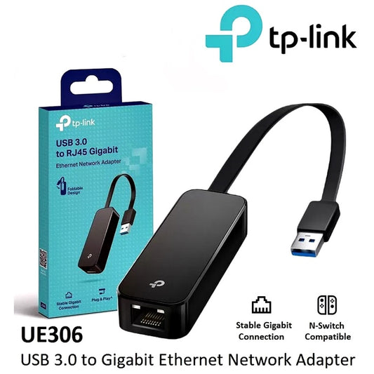 TP LINK UE306 10/100/1000Mbps RJ45 Ethernet Port USB 3