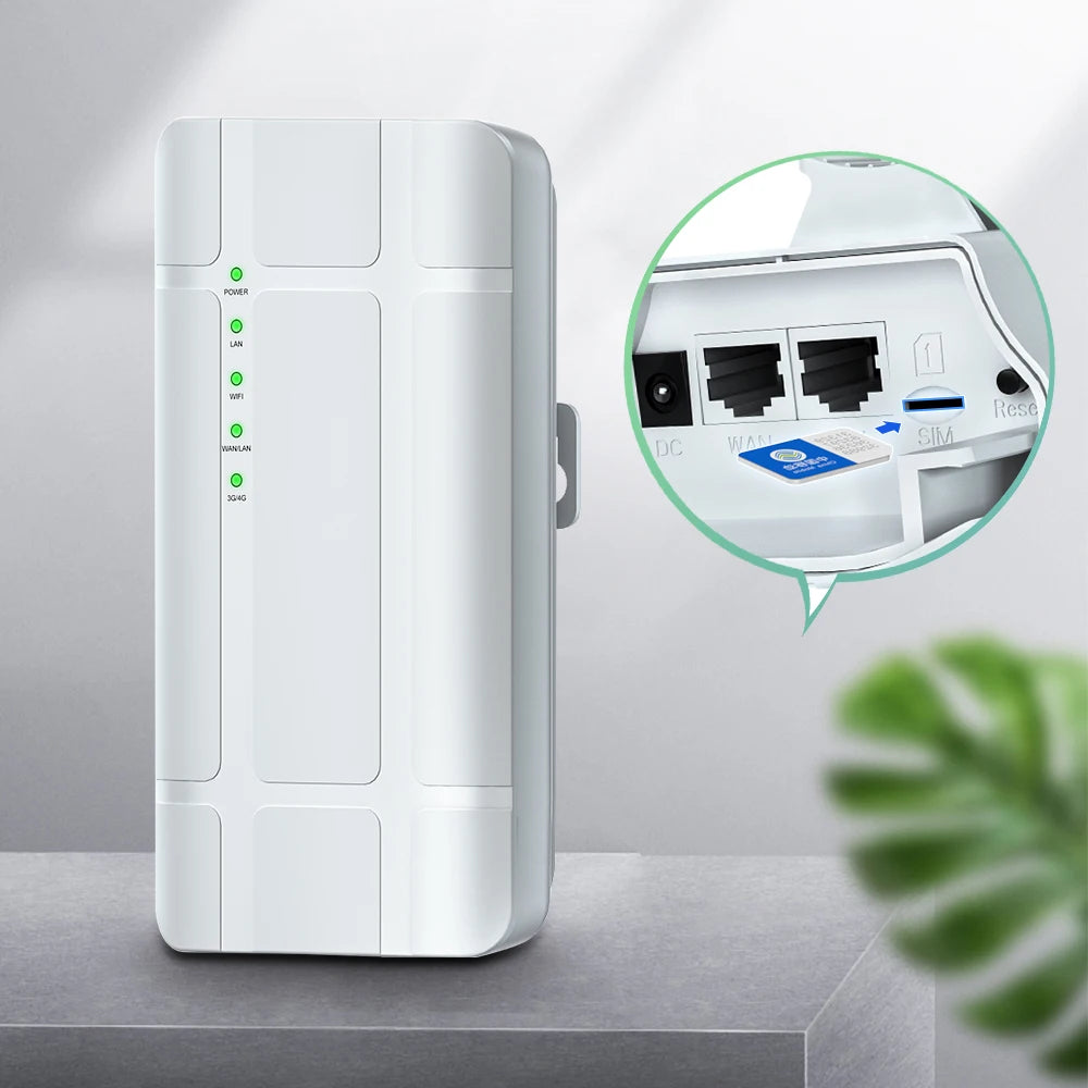 EDUP EP-RT2658 4G outdoor router 2x 10/100/1000Mbps LAN/WAN PORTS 300 Мбит/с