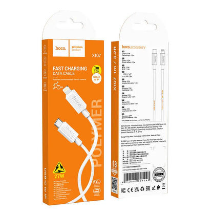 Hoco X107 (Type-C/PD27W) (Lightning)