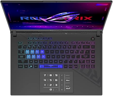 Asus ROG Strix G16 Gaming,13th Intel i7-13650HX 14-Core,16/inches FHD+ 165Hz Display,NVIDIA Gece RTX 4060 8GB DDR6,16GB DDR5 1TB SSD,RGB Backlit Keyboard,Wi-Fi 6E,Thunderbolt4,Win11