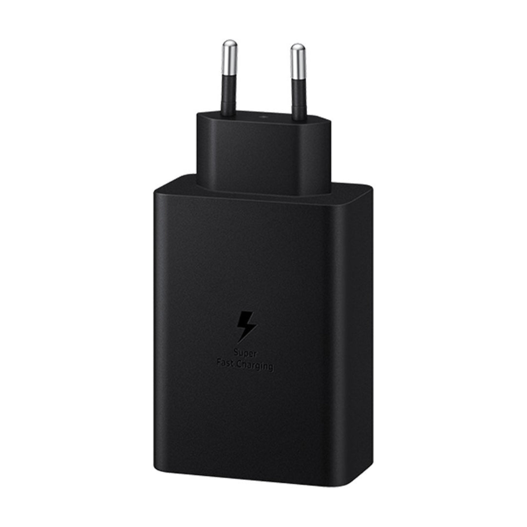 Samsung 65W Power Adapter Trio, 2× USB‑C + USB‑A